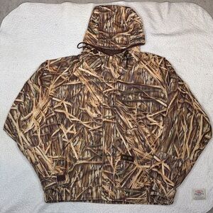 Gamehide Hush Hide Mossy Oak Shadow Grass Camouflage Hunting Coat: Size Large